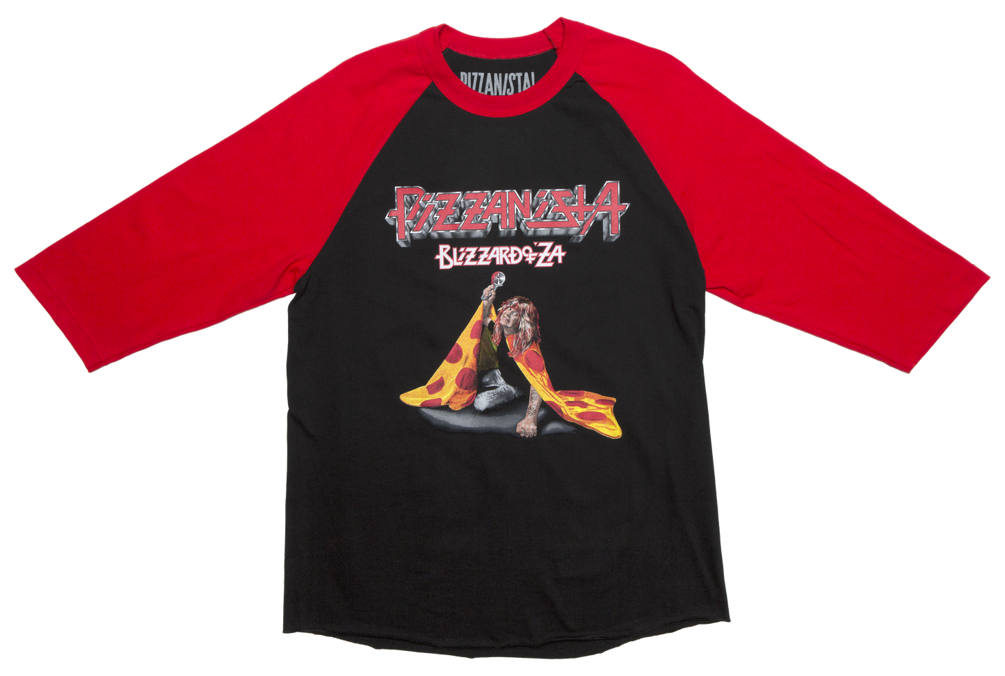 PIZZANISTA! “Blizzard of ‘Za” Raglan Tee